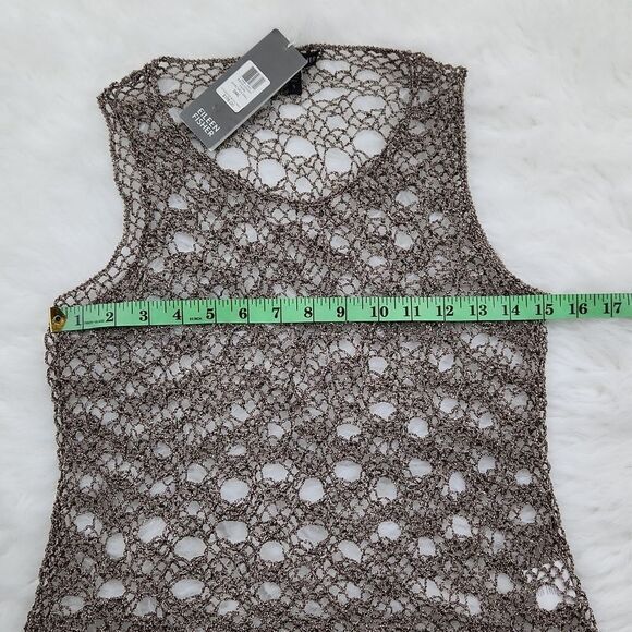 Eileen Fisher Women's Linen Cord Sheen Loops Tank in Taupe Size S - Picture 9 of 10